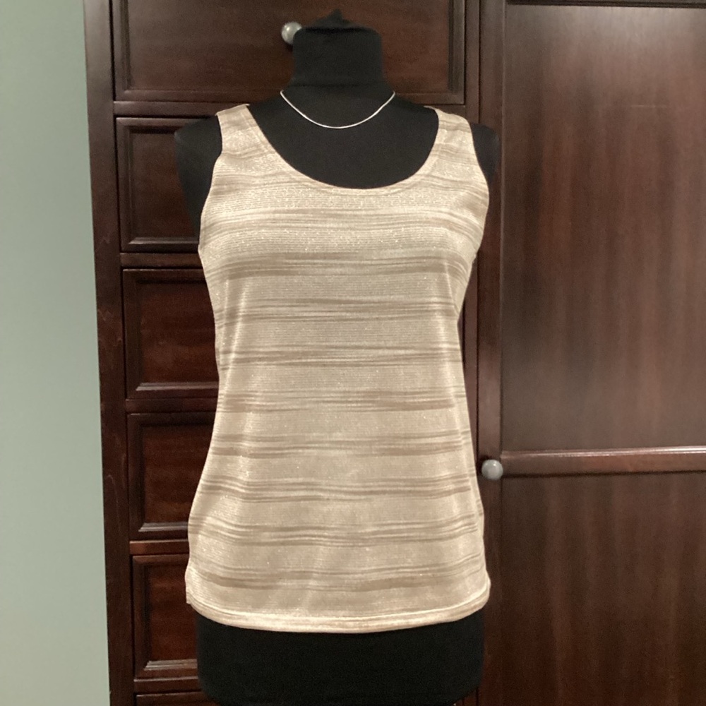 Banana Republic metallic knit tank top